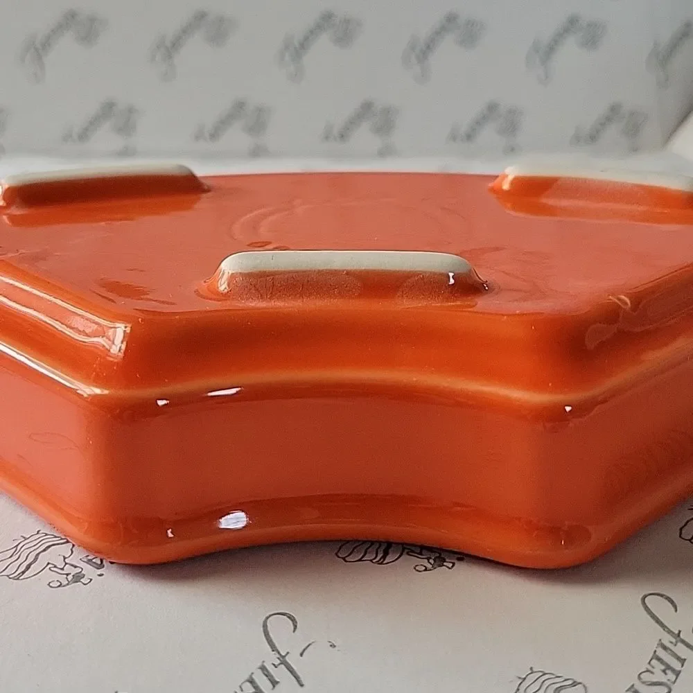 Fiestaware Fiesta OMNI SERVING TRAY Bowl Dish Ceramic Container Poppy Orange